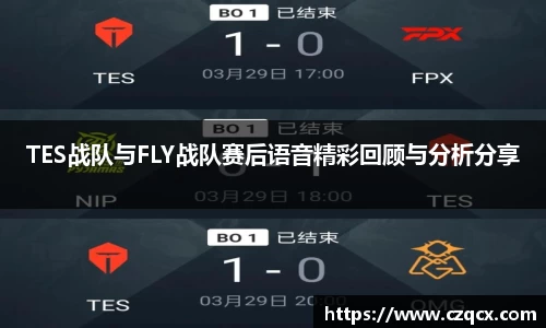 TES战队与FLY战队赛后语音精彩回顾与分析分享